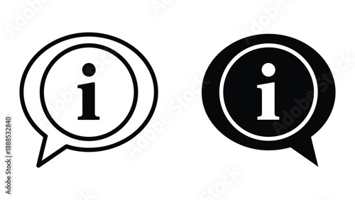 Information icon in speech bubble