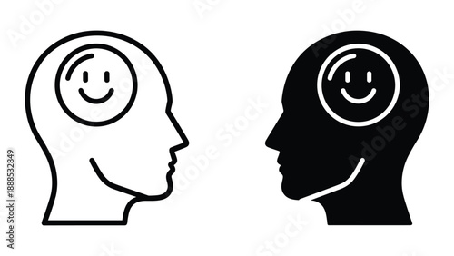 Positive thinking and happiness in human mind