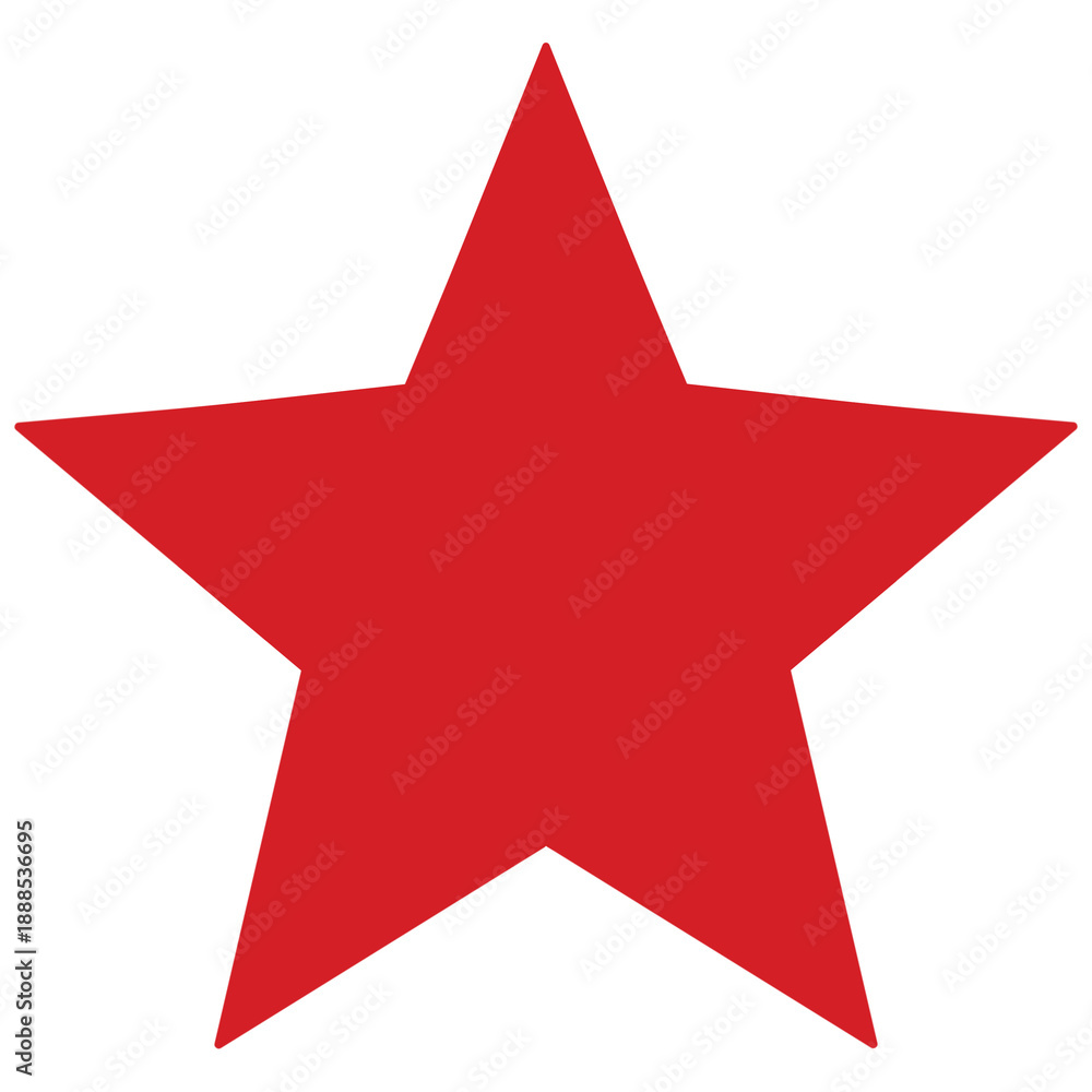 Obraz premium red star icon