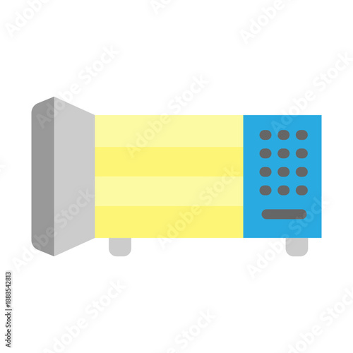 Barber Sterilizer Vector Flat Icon Design