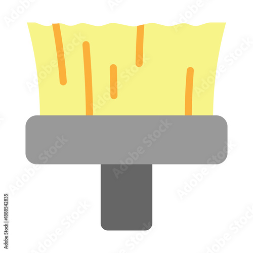 Beard Brush Vector Flat Icon Design