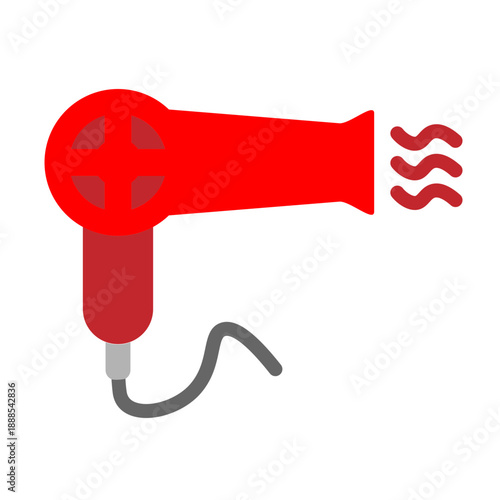Hair Dryer Vector Flat Icon Design