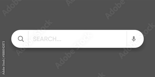 Search Bar with suggestions for UI UX design and web site. Search Address and navigation bar icon. Collection of search form templates for websites. Search engine web browser window template