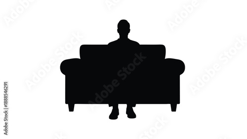 Black dresser with eight drawers a minimalist graphic silhouette