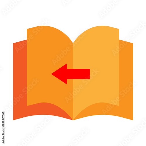 Flipbook Vector Flat Icon Design