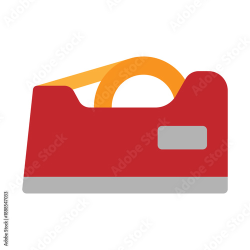 Tape Dispenser Vector Flat Icon Design