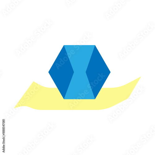 Paperweight Vector Flat Icon Design