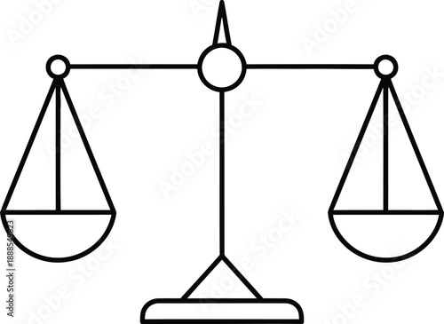 A simple scale or balance illustration