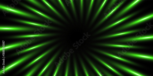 Abstract neon technology background, glowing lines diagonal striped green neon background vector for presentation products or website background EPS 10