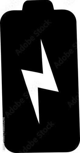 Battery icon, battery charging symbol, Collection of battery icons, Battery charge indicator.