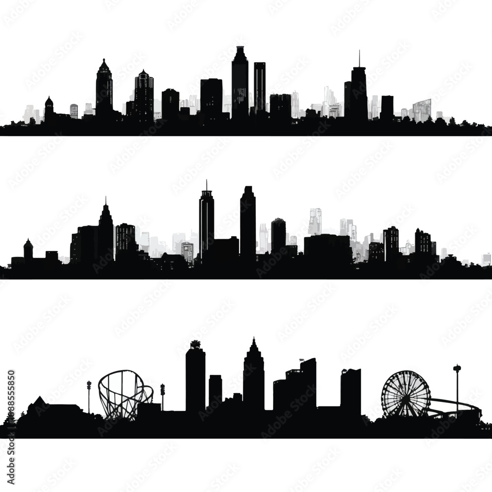 Fototapeta premium Newyork city skyline silhouette