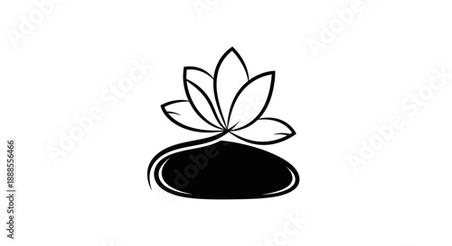 Elegant lotus flower illustration showcasing serenity, purity, and spiritual awakening featuring a