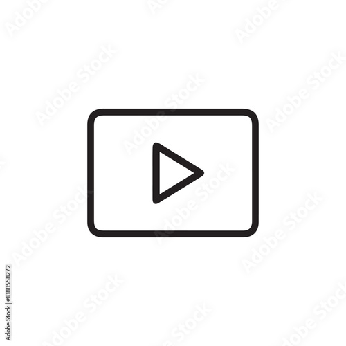 Play icon. Multimedia symbol modern, simple, vector, icon for website design, mobile app, ui. Vector Illustration
