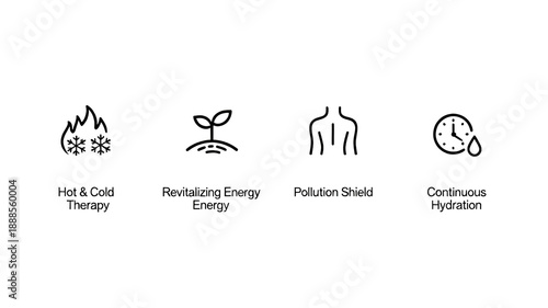 Cold heat therapy, rejuvenation, cold and hot soothing therapy, revitalizing skin energy, resisting pollution and continuous hydration, suitable for whole-body skin care scenarios.
