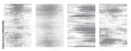 Four vertical gray textured grunge stripes with distressed patterns abstract