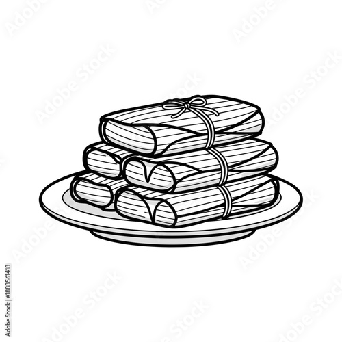 Stack of Paper Money Bills Business Line Art