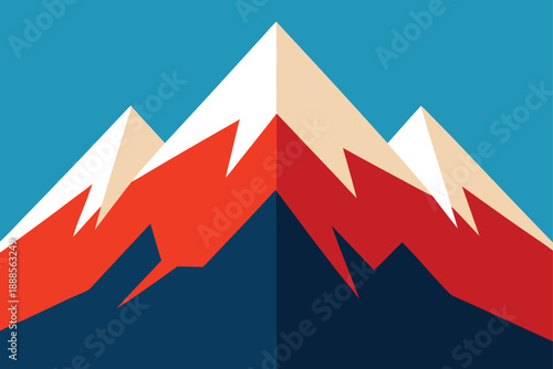 Retro Style Travel Poster Of The Alps
