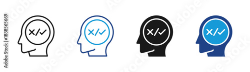 Right Choice icon set multiple style collection