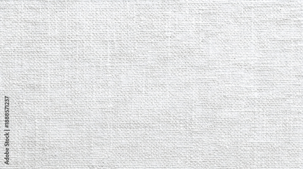 Fototapeta premium Plain White Linen Fabric Texture with Visible Weave