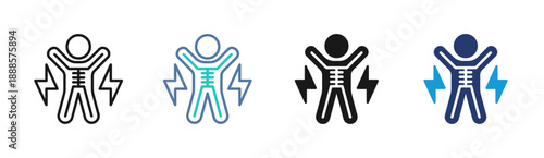 Electric Safety icon set multiple style collection