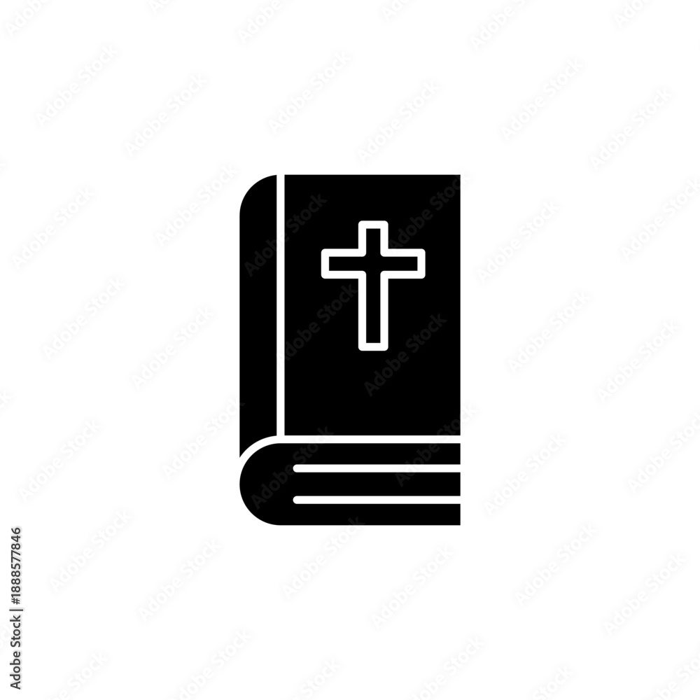 Obraz premium bible vector icon. flat sign for mobile concept and web design. Symbol, logo illustration. Vector graphics