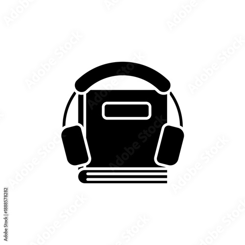 audio book vector icon. flat sign for mobile concept and web design. Symbol, logo illustration. Vector graphics