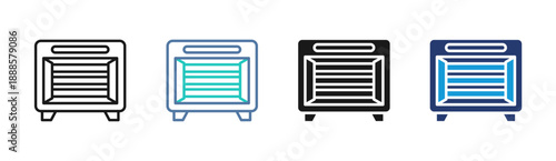 Power Screen icon set multiple style collection
