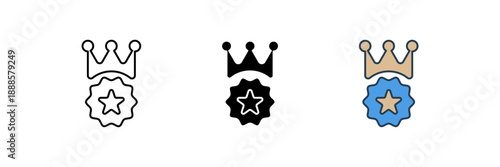 best seller icon. Line, solid and filled outline colorful version, outline and filled vector sign. Idea Symbol, logo illustration. Vector graphics