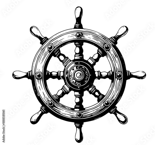 Ship's Steering Wheel
