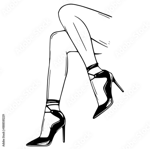 Elegant Legs in High Heels