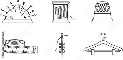 Set of thin line navigation icons featuring paper maps, mobile GPS apps, location pins, compass directions, and digital tracking for travel.