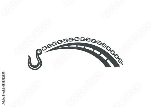 Tow chain road.eps