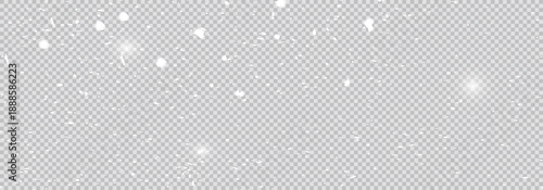 Realistic falling snow, alpha channel. Transparent background. Fairy snow Illustration