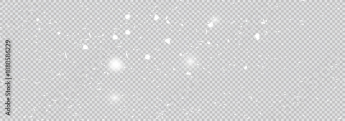 Realistic falling snow, alpha channel. Transparent background. Fairy snow Illustration
