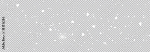 Realistic falling snow, alpha channel. Transparent background. Fairy snow Illustration