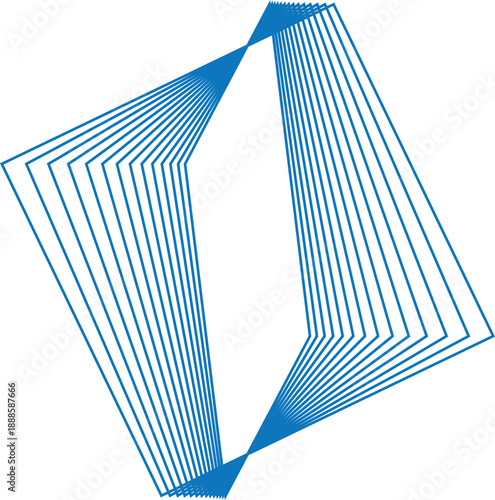 abstract vector illustration design of blue architectural lines