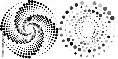 Abstract dotted shape. design element eps10