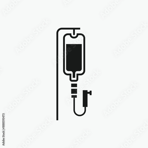 Blood bag iv icon, Infusion Icon 