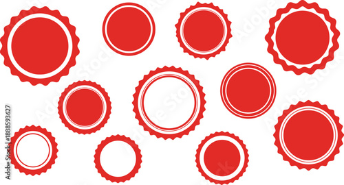 Patriotic 4th of July and Independence Day USA Badges Collection Vector Illustration