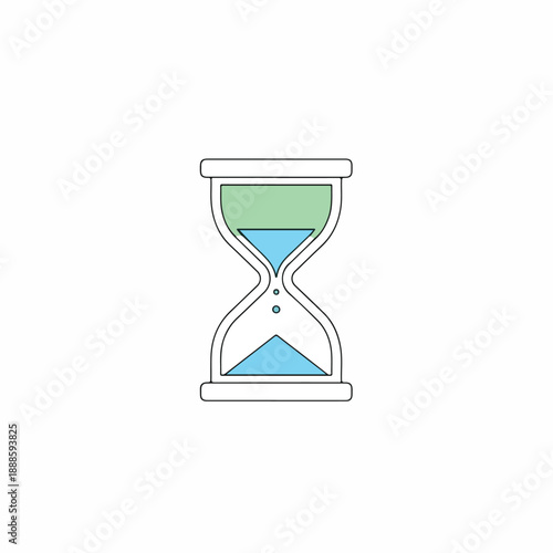 Hourglass with Moving Sand