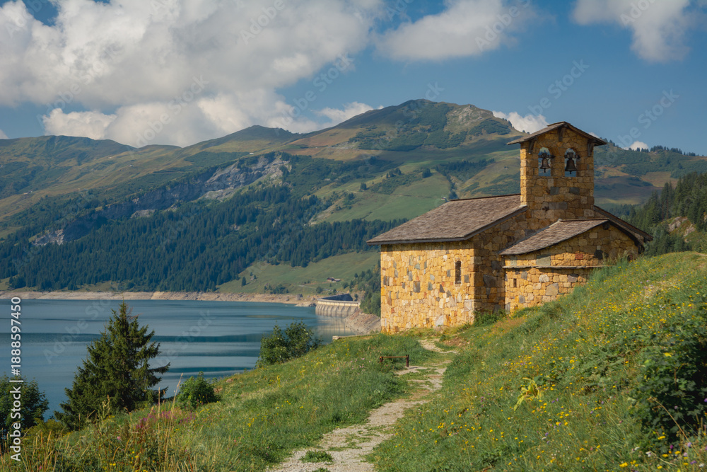 Fototapeta premium Barrage de Roselend, Savoie