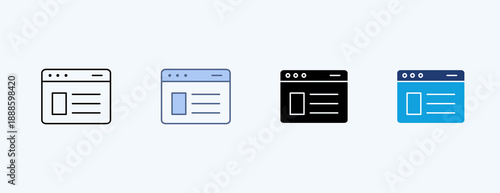 Digital Content Multiple Icon Illustration Vector