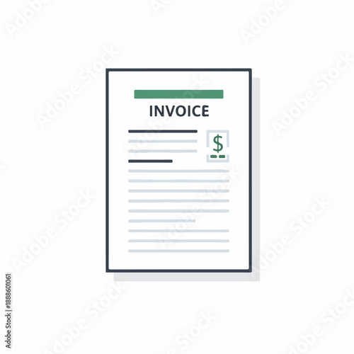 Invoice Document with Dollar Icon