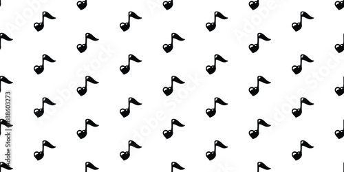 heart seamless pattern valentine keynote music musician icon song symbol vector cartoon doodle gift wrapping paper tile background repeat wallpaper illustration design isolated