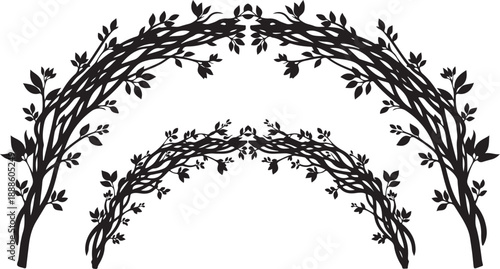 Vine and leaf arches for wedding or event decoration