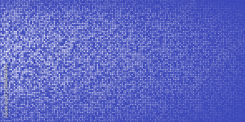 Blue halftone dotted frame background with central copy space layoutbg.Vector illustration art modern halftone pattern