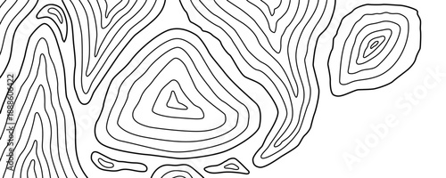 Map topo topography and line topographic contour with mountain terrain graphic. Relief hiking abstract and texture simple island with rock geographic earth. Level map background and cartography