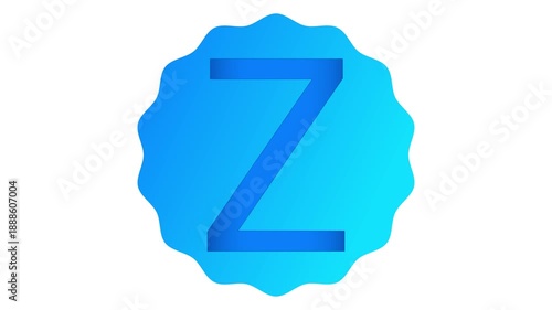 Professional animation of the letter Z in a modern visual style. Perfect for education, alphabet concepts, typography visuals, branding videos and creative motion design use.