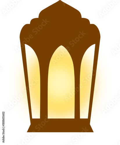 Decorative Islamic Lantern, Ramadan Lantern Illustration