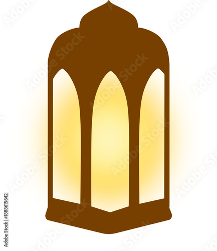 Decorative Islamic Lantern, Ramadan Lantern Illustration